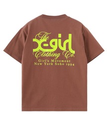 X-girl トップス　ブラウン X-girl（エックスガール） ニット X-girl GOTHIC LOGO JACQUARD KNIT