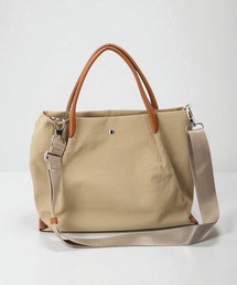 laportadizucchero シワ加工ナイロン2WAYハンドバッグ