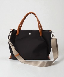 laportadizucchero シワ加工ナイロン2WAYハンドバッグ