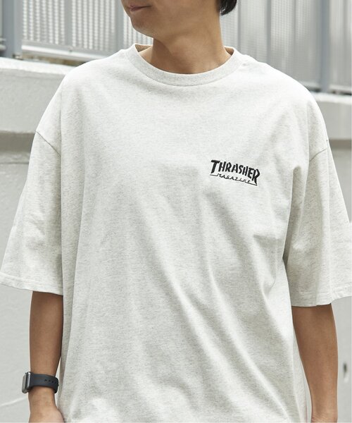 VENCEEXCHANGE(ヴァンスエクスチェンジ)の「THRASHER スラッシャー ワンポイント刺繍Tシャツ(Tシャツ/カットソー・メンズ・グレー/ブラック/ホワイト・L/LL/M)」の3枚目の写真