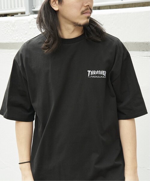 VENCEEXCHANGE(ヴァンスエクスチェンジ)の「THRASHER スラッシャー ワンポイント刺繍Tシャツ(Tシャツ/カットソー・メンズ・グレー/ブラック/ホワイト・L/LL/M)」の2枚目の写真