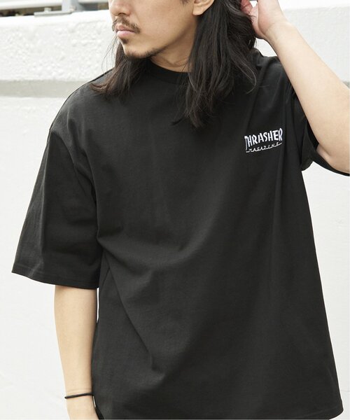 VENCEEXCHANGE(ヴァンスエクスチェンジ)の「THRASHER スラッシャー ワンポイント刺繍Tシャツ(Tシャツ/カットソー・メンズ・グレー/ブラック/ホワイト・L/LL/M)」の14枚目の写真