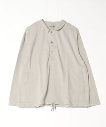 quadro（クオドロ）の「BDドライ度詰め天竺布帛コンビ衿付きP/O（Tシャツ/カットソー）」