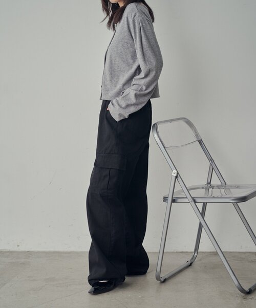 goocy（グーシー）の「デニムカーゴパンツ（デニムパンツ・レディース・ブラック/ブルー/ネイビー・MEDIUM/SMALL）」の10枚目の写真