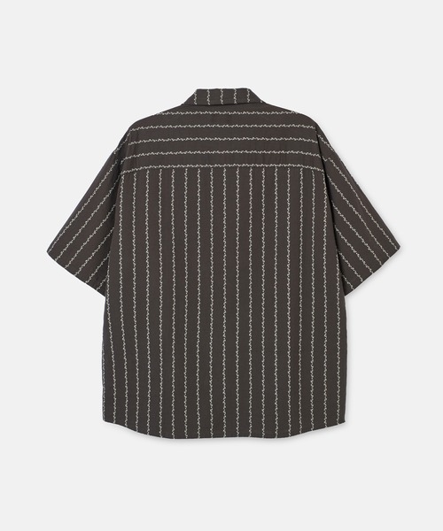 SEAGREEN（シーグリーン）の「SEAGREEN(シーグリーン) ANCHOR STRIPE SHIRT（シャツ/ブラウス・メンズ・ネイビー/ブラウン・4/3/2）」の3枚目の写真