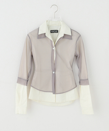 PULP/417EDIFICE（パルプフォーワンセブンエディフィス）の「【Geek Office / ギークオフィス】NACHE / ナチェ OUT IN LAYERED SHIRT LIGHT（シャツ/ブラウス）」