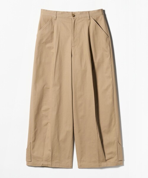 UNITED ARROWS & SONS（ユナイテッドアローズアンドサンズ）の「＜UNITED ARROWS & SONS＞ C TWL HEM/SNAP 1P PANTS/パンツ（チノパンツ・メンズ・ベージュ/ダークグレー・S/M/L/XL）」の2枚目の写真