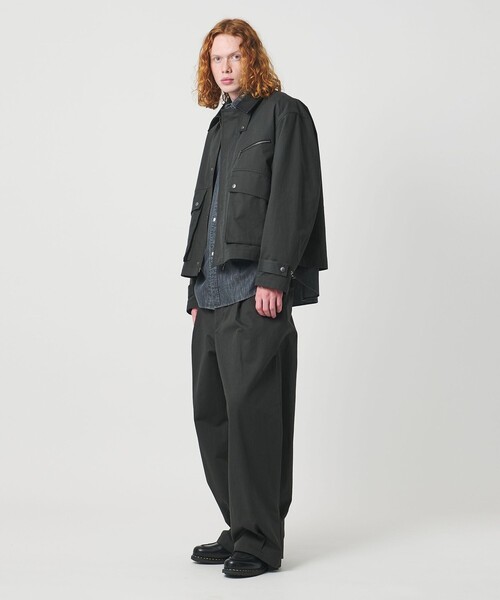 UNITED ARROWS & SONS（ユナイテッドアローズアンドサンズ）の「＜UNITED ARROWS & SONS＞ C TWL HEM/SNAP 1P PANTS/パンツ（チノパンツ・メンズ・ベージュ/ダークグレー・S/M/L/XL）」の3枚目の写真