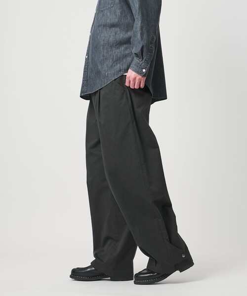 UNITED ARROWS & SONS（ユナイテッドアローズアンドサンズ）の「＜UNITED ARROWS & SONS＞ C TWL HEM/SNAP 1P PANTS/パンツ（チノパンツ・メンズ・ベージュ/ダークグレー・S/M/L/XL）」の5枚目の写真