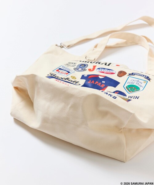 FREAK'S STORE(フリークスストア)の「SAMURAI JAPAN×FREAK’S STORE 別注 CANVAS TOTE BAG(トートバッグ・メンズ・ナチュラル/ブラック・ONE SIZE)」の7枚目の写真