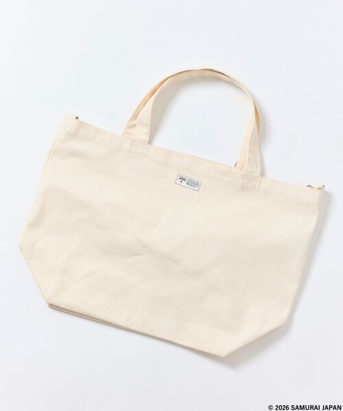 FREAK'S STORE(フリークスストア)の「SAMURAI JAPAN×FREAK’S STORE 別注 CANVAS TOTE BAG(トートバッグ・メンズ・ナチュラル/ブラック・ONE SIZE)」の10枚目の写真