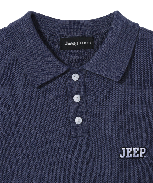 JEEP(ジープ)の「WAVY ワッフルカラー半袖ニット (JQ5KTU011DL)(ニット/セーター・レディース・その他・SMALL/MEDIUM/LARGE/X-LARGE)」の3枚目の写真