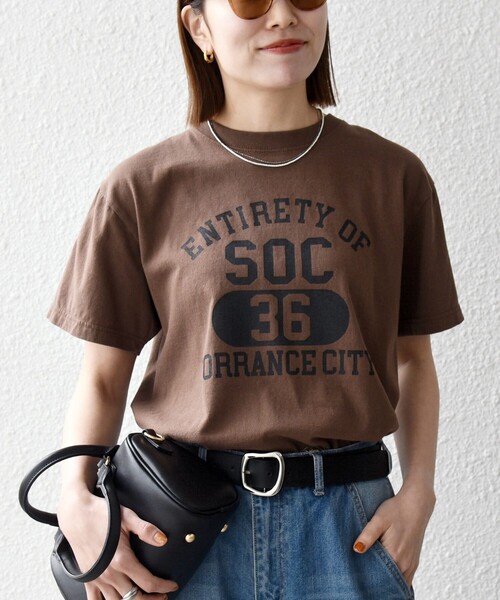 SHIPS any（シップス エニィ）の「GULFCOAST SPORTSWEAR:〈洗濯機可能〉ヴィンテージ ライク グラフィック TEE（Tシャツ/カットソー・レディース・ホワイト/ライトグレー/ブラウン/グリーン/ネイビー・ONE SIZE）」の3枚目の写真