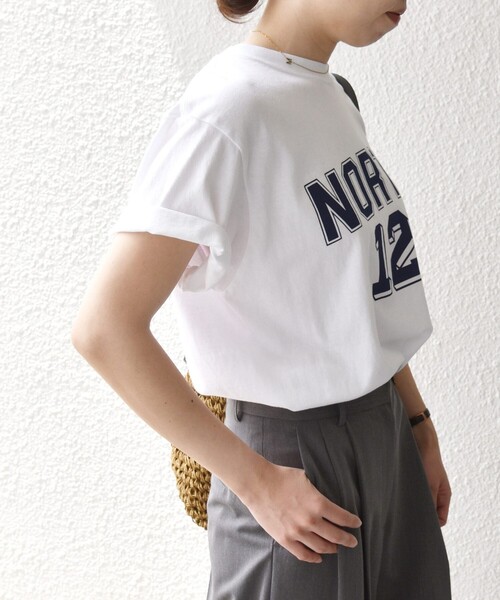 SHIPS any（シップス エニィ）の「GULFCOAST SPORTSWEAR:〈洗濯機可能〉ヴィンテージ ライク グラフィック TEE（Tシャツ/カットソー・レディース・ホワイト/ライトグレー/ブラウン/グリーン/ネイビー・ONE SIZE）」の11枚目の写真