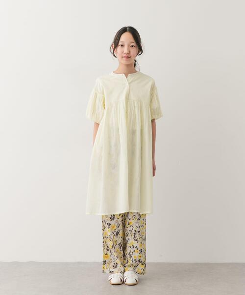 URBAN RESEARCH DOORS（アーバンリサーチドアーズ）の「『親子リンク』『150サイズ』コットンボイルパフスリーブワンピース(KIDS)（ワンピース・キッズ・ミント/イエロー・150）」の5枚目の写真