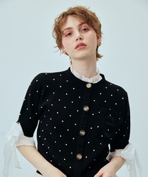 EIMY ISTOIRE | DOT アタッチドハーフスリーブカーディガン(カーディガン/ボレロ)