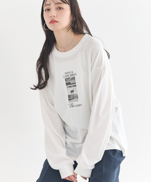 earth music&ecology（アースミュージックアンドエコロジー）の「アソートグラフィックロンT（Tシャツ/カットソー・レディース・B/A/C・FREE）」の3枚目の写真