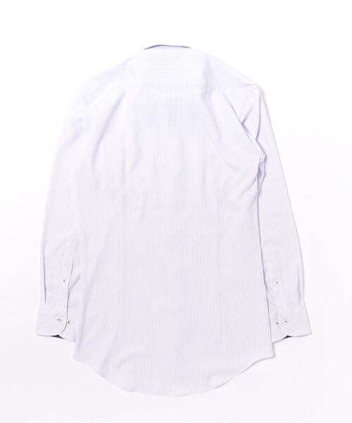 TOKYO SHIRTS（トウキョウシャツ）の「【吸水速乾】【COFREX】形態安定ノンアイロン ボタンダウン 長袖ビジネスワイシャツ（ビジネスシャツ・メンズ・パープル・首回り39cm-裄丈80cm/首回り41cm-裄丈82cm/首回り41cm-裄丈86cm/首回り37cm-裄丈80cm/首回り37cm-裄丈84cm/首回り39cm-裄丈84cm/首回り42cm-裄丈82cm/首回り42cm-裄丈86cm/首回り43cm-裄丈82cm/首回り43cm-裄丈86cm）」の2枚目の写真