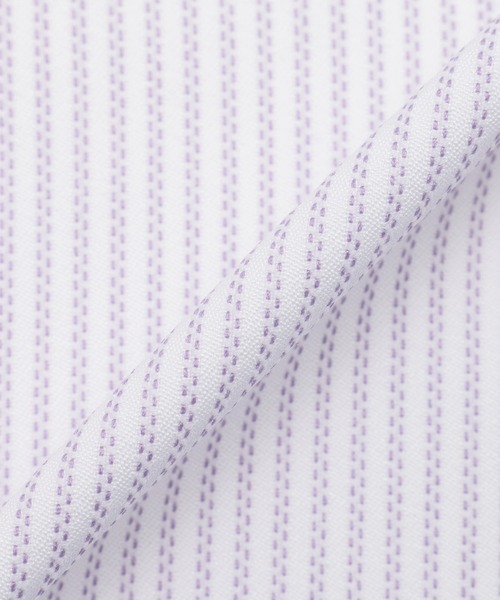 TOKYO SHIRTS（トウキョウシャツ）の「【吸水速乾】【COFREX】形態安定ノンアイロン ボタンダウン 長袖ビジネスワイシャツ（ビジネスシャツ・メンズ・パープル・首回り39cm-裄丈80cm/首回り41cm-裄丈82cm/首回り41cm-裄丈86cm/首回り37cm-裄丈80cm/首回り37cm-裄丈84cm/首回り39cm-裄丈84cm/首回り42cm-裄丈82cm/首回り42cm-裄丈86cm/首回り43cm-裄丈82cm/首回り43cm-裄丈86cm）」の6枚目の写真