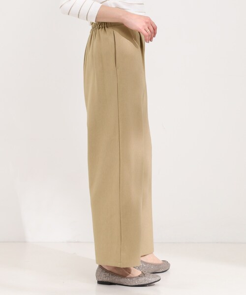 SHOO・LA・RUE（シューラルー）の「サイドボタンデニム風ワイドパンツ（その他パンツ・レディース・ブルー/ブラック/ベージュ/ネイビー・01/02/03/04）」の10枚目の写真