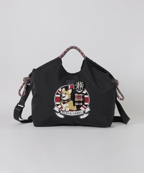BLACK LABEL CRESTBRIDGE（ブラックレーベル・クレストブリッジ）の「【10th ANNIVERSARY】ブリティッシュエンブロイダリーマルチバッグ（トートバッグ・メンズ・ベージュ系その他3/ブラック・FREE）」の8枚目の写真