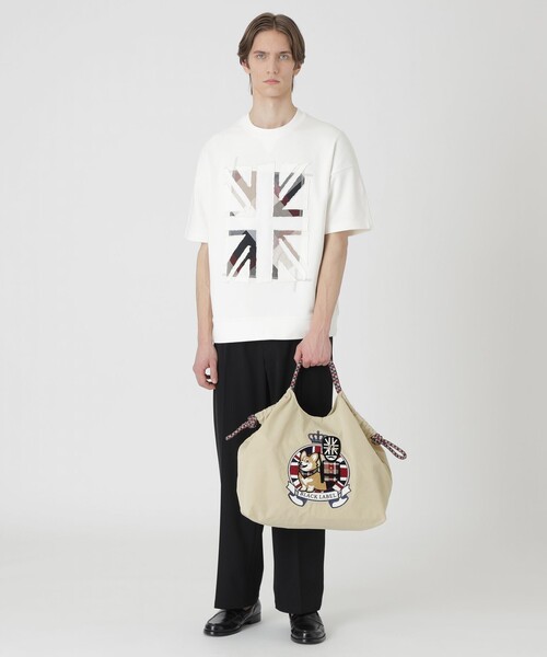 BLACK LABEL CRESTBRIDGE（ブラックレーベル・クレストブリッジ）の「【10th ANNIVERSARY】ブリティッシュエンブロイダリーマルチバッグ（トートバッグ・メンズ・ベージュ系その他3/ブラック・FREE）」の10枚目の写真