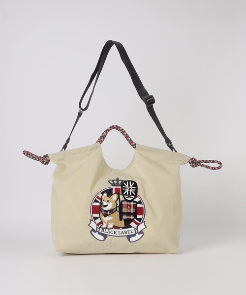 BLACK LABEL CRESTBRIDGE（ブラックレーベル・クレストブリッジ）の「【10th ANNIVERSARY】ブリティッシュエンブロイダリーマルチバッグ（トートバッグ・メンズ・ベージュ系その他3/ブラック・FREE）」の13枚目の写真