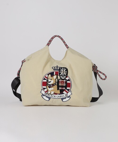 BLACK LABEL CRESTBRIDGE（ブラックレーベル・クレストブリッジ）の「【10th ANNIVERSARY】ブリティッシュエンブロイダリーマルチバッグ（トートバッグ・メンズ・ベージュ系その他3/ブラック・FREE）」の14枚目の写真