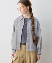 LE SOUK HOLIDAY（ルスークホリデー）の「ドロストシャツブルゾン【ストライプ柄・無地】（シャツ/ブラウス）」