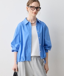 LE SOUK HOLIDAY（ルスークホリデー）の「ドロストシャツブルゾン【ストライプ柄・無地】（シャツ/ブラウス）」