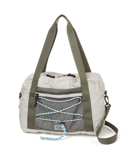 niko and...（ニコアンド）の「《A4サイズ収納可能》パッカブル2WAYボストンバッグ（ボストンバッグ・レディース・ブルー/アイボリー/ブラック・0）」の2枚目の写真