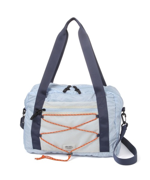 niko and...（ニコアンド）の「《A4サイズ収納可能》パッカブル2WAYボストンバッグ（ボストンバッグ・レディース・ブルー/アイボリー/ブラック・0）」の3枚目の写真