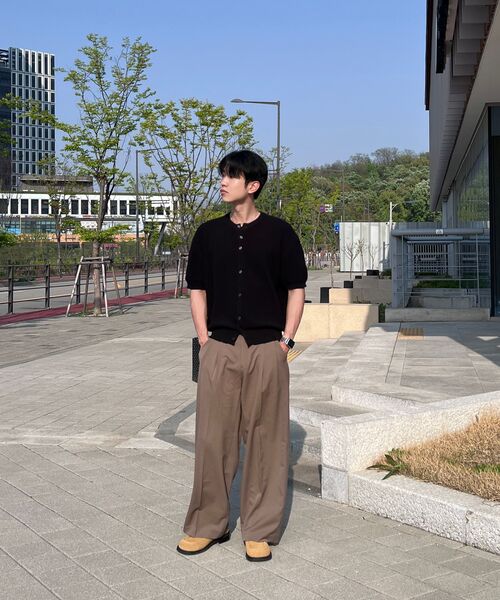 FLAWSROOM（フローズルーム）の「Amalfi Cotton Half Cardigan BLACK（ニット/セーター・メンズ・その他・LARGE/MEDIUM/X-LARGE）」の4枚目の写真
