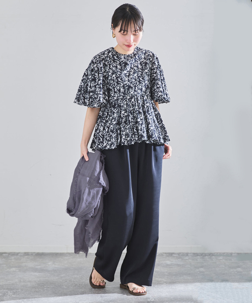 IENA（イエナ）の「NIMNIMDUAI/ニムニムデュアイ PLAIN GAUZE STOLE ストール（ストール/ショール・レディース・ブラウン/キャメル/ピンク/ベージュ/ブルー系その他/オレンジ・FREE）」の19枚目の写真