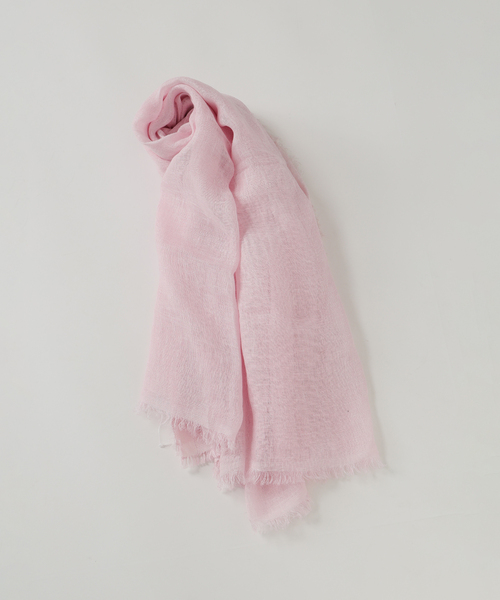 IENA(イエナ)の「NIMNIMDUAI/ニムニムデュアイ PLAIN GAUZE STOLE ストール(ストール/ショール・レディース・ブラウン/キャメル/ピンク/ベージュ/ブルー系その他/オレンジ・FREE)」の8枚目の写真