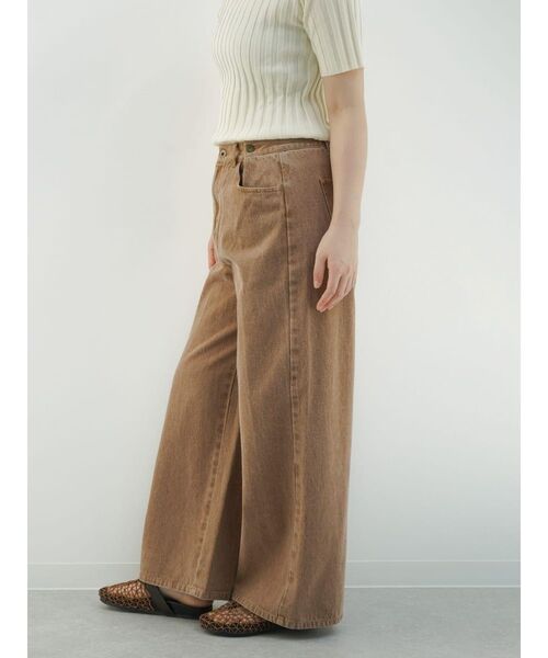 FIKA.（フィーカ）の「Waist tuck fade denim pants（デニムパンツ・レディース・ブラウン/キャメル/グリーン系その他3・MEDIUM）」の21枚目の写真