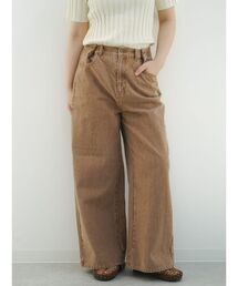 Waist tuck fade denim pants