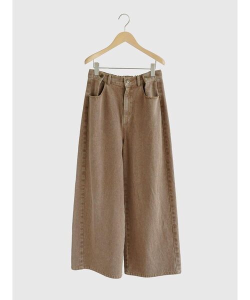 FIKA.（フィーカ）の「Waist tuck fade denim pants（デニムパンツ・レディース・ブラウン/キャメル/グリーン系その他3・MEDIUM）」の6枚目の写真