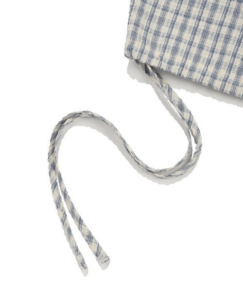 Wacky WiLLy（ワッキーウィリー）の「WOMEN'S CHECK SEERSUCKER HOODED SHIRT TYPE JUMPER（ブルゾン・レディース・クリーム/ネイビー・FREE）」の13枚目の写真