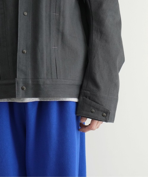 OPPOSE DUALITY（オポーズデュアリティ）の「OPPOSE DUALITY 6Pocket Panel Denim Jacket（デニムジャケット・メンズ・ダークグレー・46/44）」の3枚目の写真