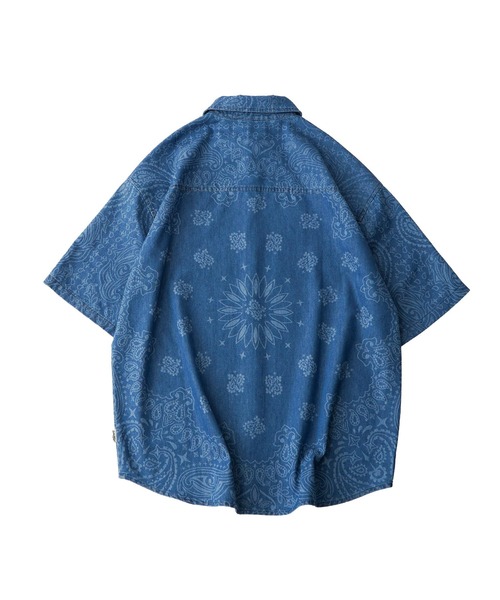 Subciety(サブサエティ)の「Loose fit denim shirt(シャツ/ブラウス・メンズ・ブラック/ワンウォッシュ/インディゴブルー/ブラック系その他・MEDIUM/LARGE/SMALL/X-LARGE)」の9枚目の写真