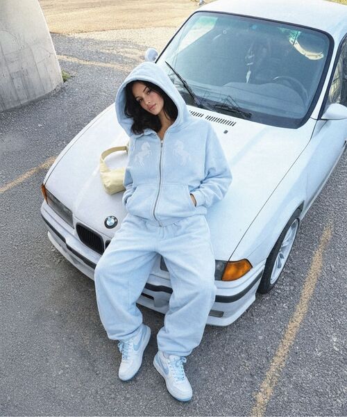 Midnight Move（ミッドナイトムーブ）の「horse hood zip up (grey)（パーカー・レディース・その他・FREE）」の8枚目の写真