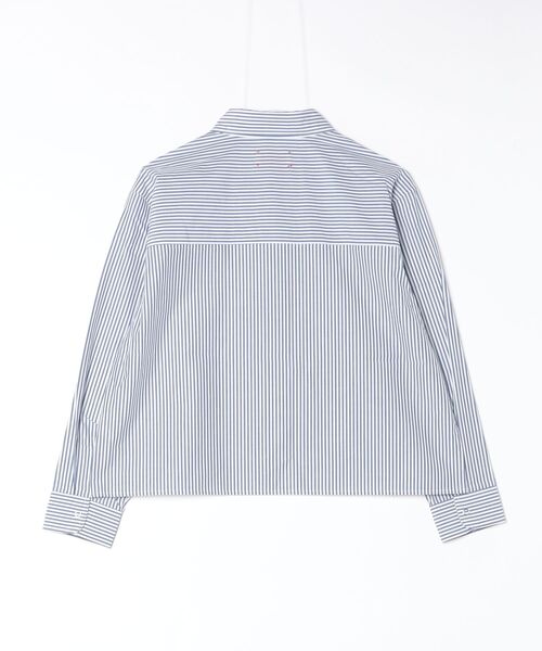 MEYAME（メヤメ）の「MEYAME/メヤメ　別注 フライフロントシャツ　FLY FRONT SHIRT（シャツ/ブラウス・レディース・ブルー/クリーム/ピンク・FREE）」の4枚目の写真