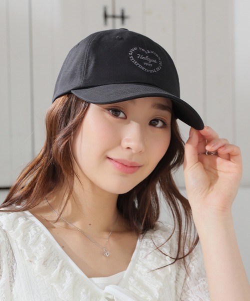 Honeys(ハニーズ)の「ハートロゴキャップ(キャップ・レディース・ライトベージュ/ブラック/ホワイト/ピンク・S/M)」の3枚目の写真