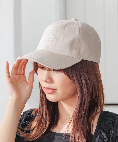 Honeys(ハニーズ)の「ハートロゴキャップ(キャップ・レディース・ライトベージュ/ブラック/ホワイト/ピンク・S/M)」の12枚目の写真