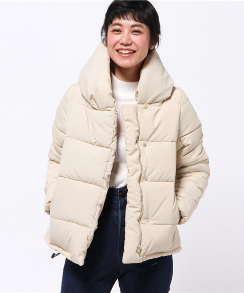 OUTLET(アウトレット)の「【Ciaopanic】タフタ中綿ショートコート(その他アウター・レディース・ベージュ/ネイビー/ブラック・FREE)」の1枚目の写真