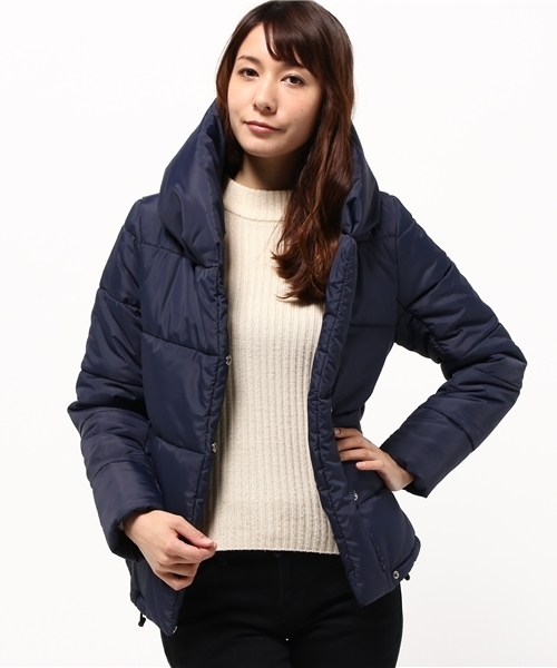 OUTLET(アウトレット)の「【Ciaopanic】タフタ中綿ショートコート(その他アウター・レディース・ベージュ/ネイビー/ブラック・FREE)」の3枚目の写真