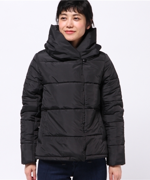 OUTLET(アウトレット)の「【Ciaopanic】タフタ中綿ショートコート(その他アウター・レディース・ベージュ/ネイビー/ブラック・FREE)」の4枚目の写真