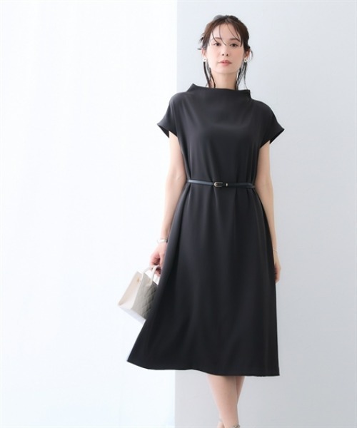 7days Life Styling（セブンデイズライフスタイリング）の「美極とろみ素材　ハイネックワンピース（ワンピース・レディース・チャコール/ライトグレー・LL/L/M/S）」の11枚目の写真