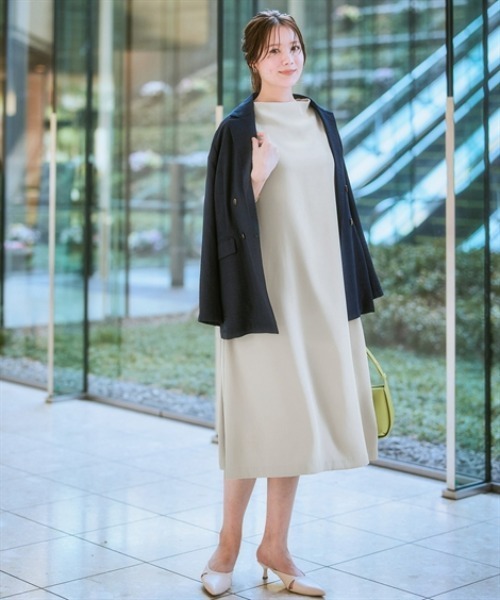 7days Life Styling（セブンデイズライフスタイリング）の「美極とろみ素材　ハイネックワンピース（ワンピース・レディース・チャコール/ライトグレー・LL/L/M/S）」の15枚目の写真